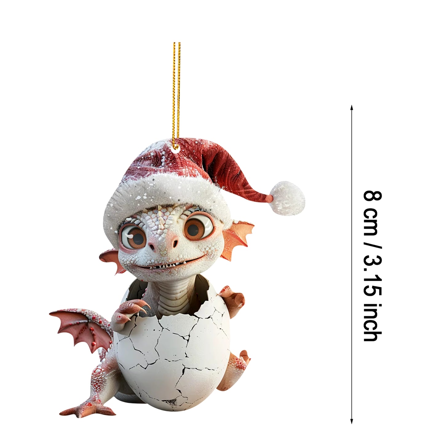 Christmas Acrylic Flat Pendant Cute Christmas Dragon Baby Pendant Retro Christmas Centerpiece Garland Table Decorations 2024