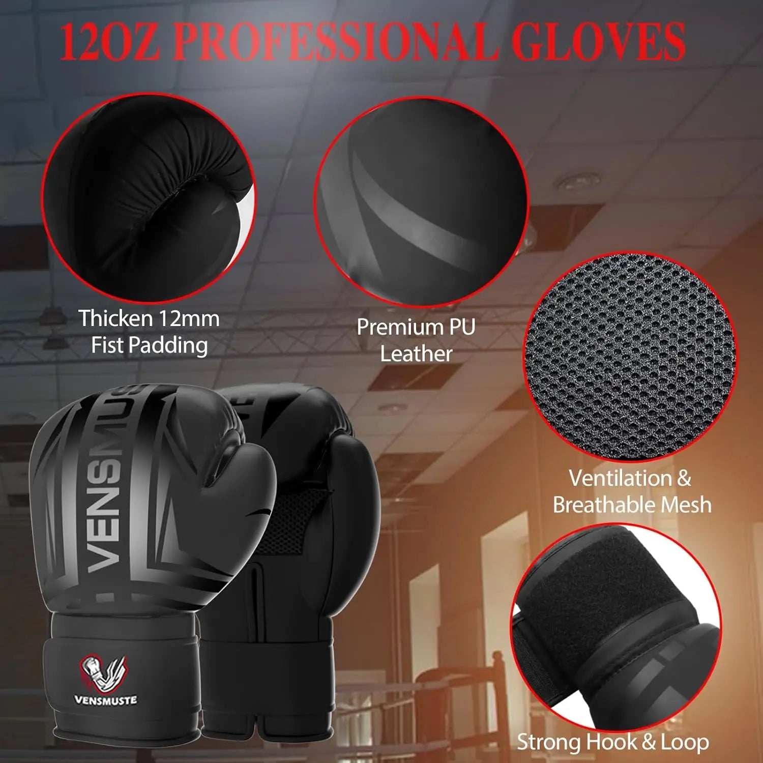 Oxford Heavy Boxing Bag Set, Punching Bag with 12OZ Boxing Gloves, Chains, Hand Wraps, Etc. Suitable for beginers and professionals